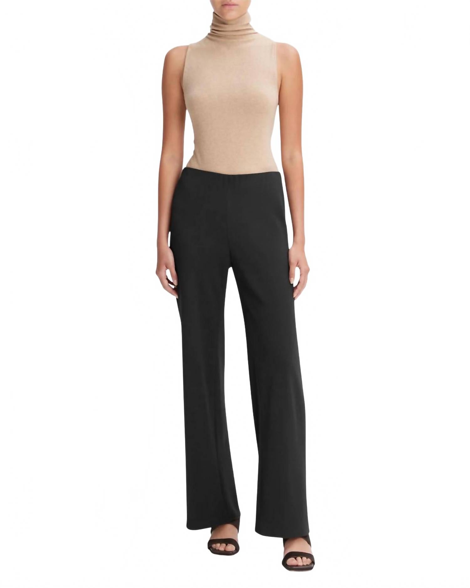 Женские черные брюки с высокой посадкой на косом крое Vince
Женские черные брюки с высокой посадкой на косом крое Vince