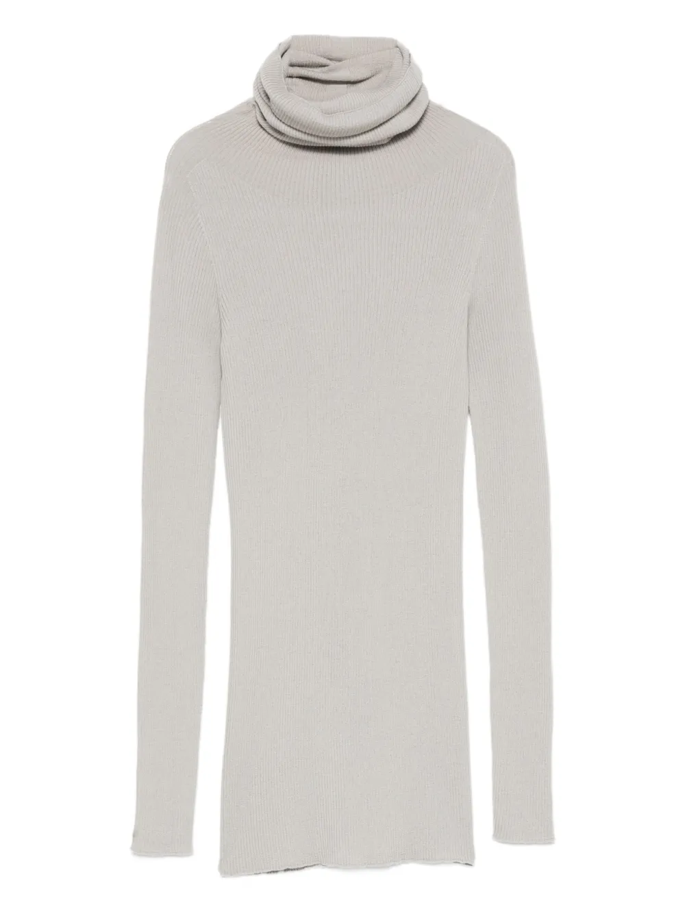 Свитер в рубчик с высоким воротником Rick Owens, серый
Свитер в рубчик с высоким воротником Rick Owens, серый