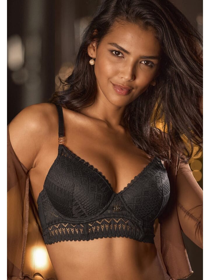 Бюстгальтер на косточках LASCANA Schalen BH, черный
Бюстгальтер на косточках LASCANA Schalen BH, черный