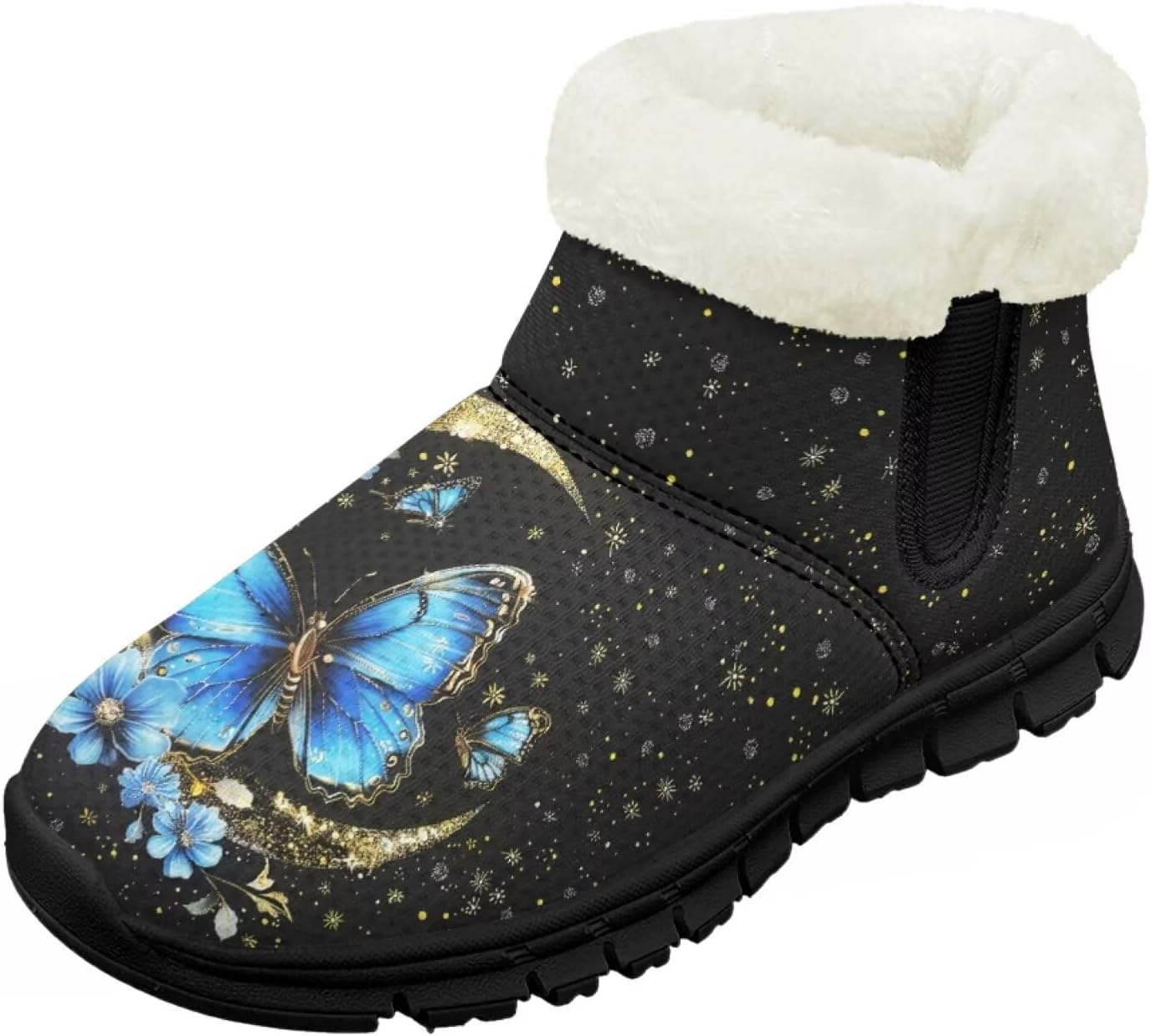 Зимние ботинки для девочек, праздничные снегоступы, детская удобная обувь с широкой колодкой, на молнии, с меховой подкладкой, ботильоны для танцев Pointodoor, Blue Butterfly Moon
Зимние ботинки для девочек, праздничные снегоступы, детская удобная обувь с широкой колодкой, на молнии, с меховой подкладкой, ботильоны для танцев Pointodoor, Blue Butterfly Moon