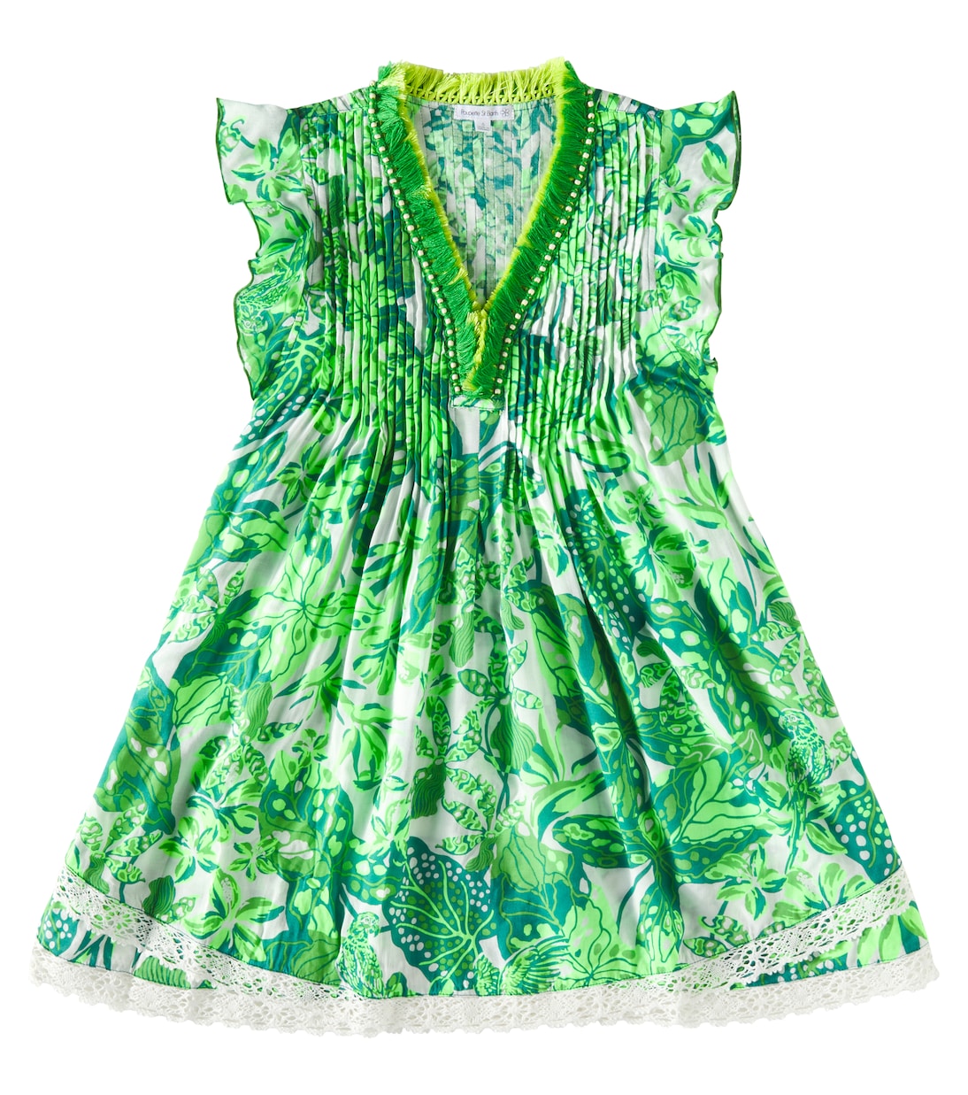 Саша платье с цветочным принтом, кружевной отделкой и бахромой Poupette St Barth Kids, Green Jengel
Саша платье с цветочным принтом, кружевной отделкой и бахромой Poupette St Barth Kids, Green Jengel