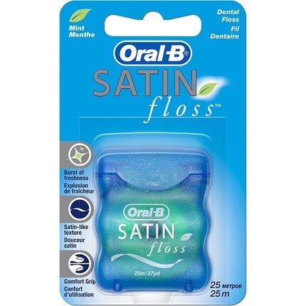 Зубная нить Oral B Satin, 25 м, мятная Oral-B
Зубная нить Oral B Satin, 25 м, мятная Oral-B