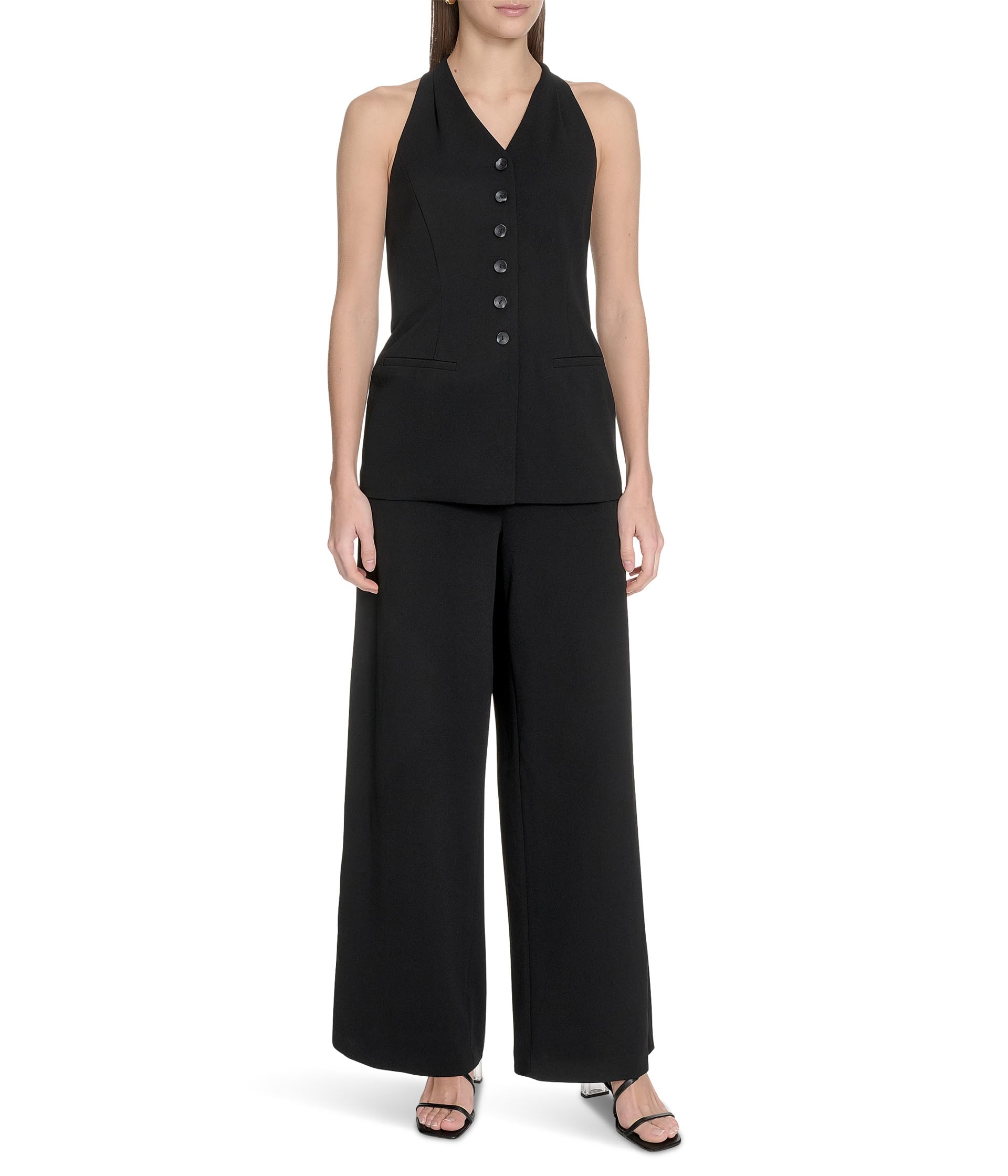 Платье Calvin Klein Vest Jumpsuit, черный 
Платье Calvin Klein Vest Jumpsuit, черный