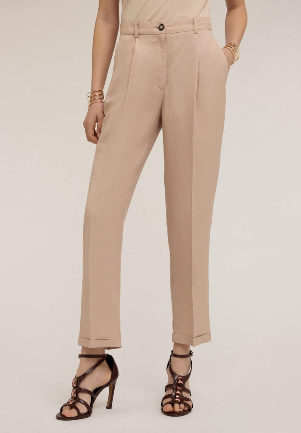 Брюки REGULAR Motivi, бежевый
Брюки REGULAR Motivi, бежевый