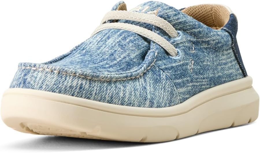 Детские унисекс мокасины Ariat Hilo, Washed Denim/Dark Denim
Детские унисекс мокасины Ariat Hilo, Washed Denim/Dark Denim