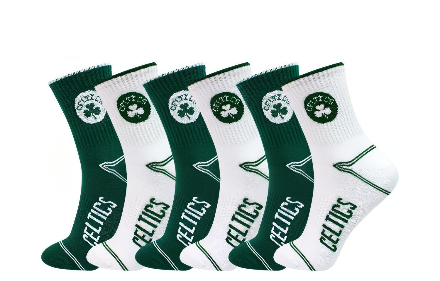 Носки до середины икры Мужские 6 пар НБА, 6 пар (Зеленый+Белый)
Носки до середины икры Мужские 6 пар НБА, 6 пар (Зеленый+Белый)