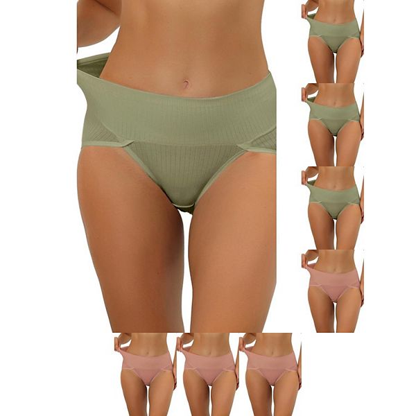 8 пар женского белья hi-cut с ребрами и высокой талией для контроля живота, доступно в plus size Inspire Chic, Pea Green Light Red
8 пар женского белья hi-cut с ребрами и высокой талией для контроля живота, доступно в plus size Inspire Chic, Pea Green Light Red