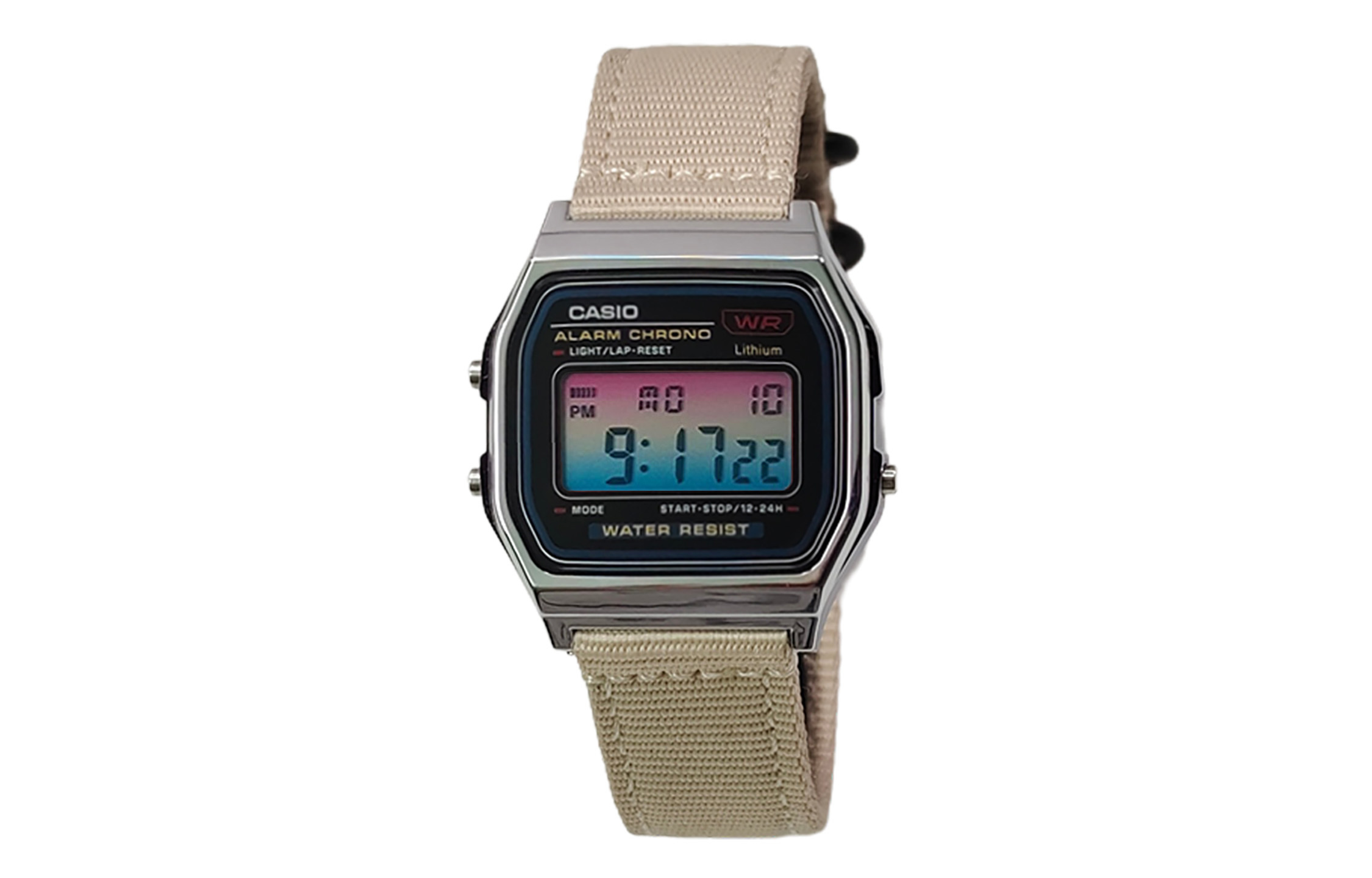 CASIO Мужские часы Retrofit Series с кварцевым механизмом и нейлоновым ремешком, черный циферблат
CASIO Мужские часы Retrofit Series с кварцевым механизмом и нейлоновым ремешком, черный циферблат