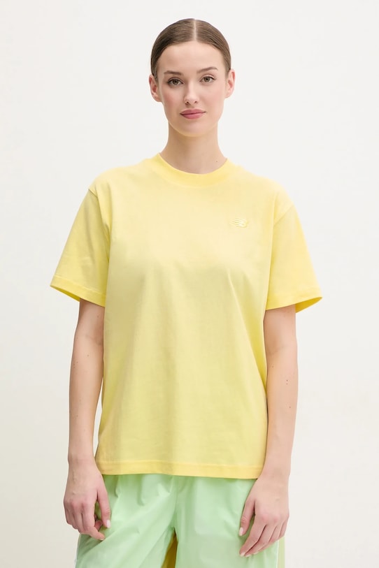 Хлопковая футболка New Balance, желтый
Хлопковая футболка New Balance, желтый