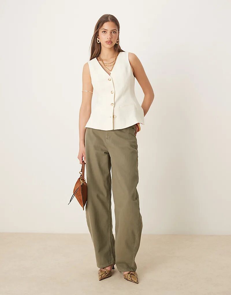 Джинсы-бочонки ASOS DESIGN с высокой талией цвета шалфея
Джинсы-бочонки ASOS DESIGN с высокой талией цвета шалфея