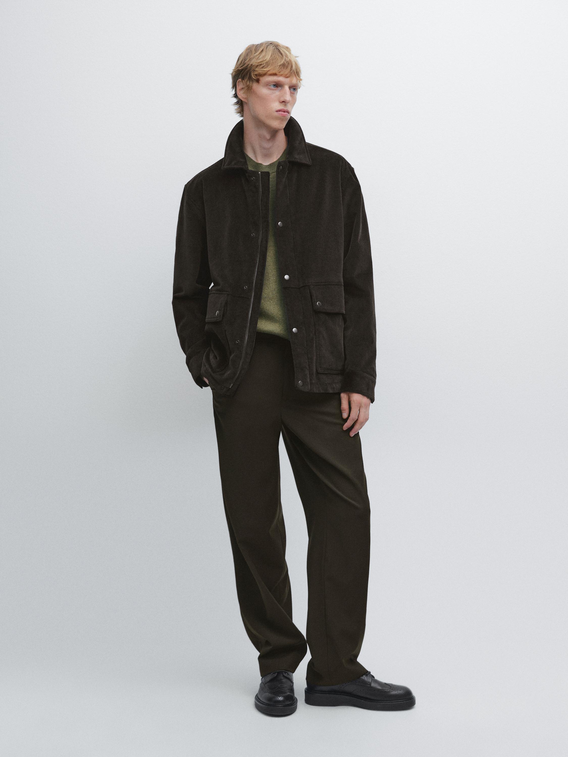 Вельветовая куртка с карманами Massimo Dutti, шоколадный
Вельветовая куртка с карманами Massimo Dutti, шоколадный