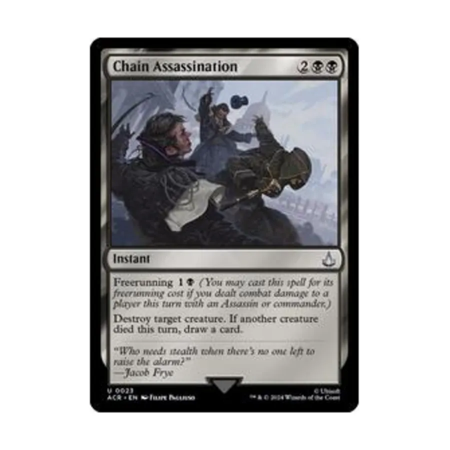 CCG Цепное убийство (U), MTG - Universes Beyond: Assassin's Creed
CCG Цепное убийство (U), MTG - Universes Beyond: Assassin's Creed