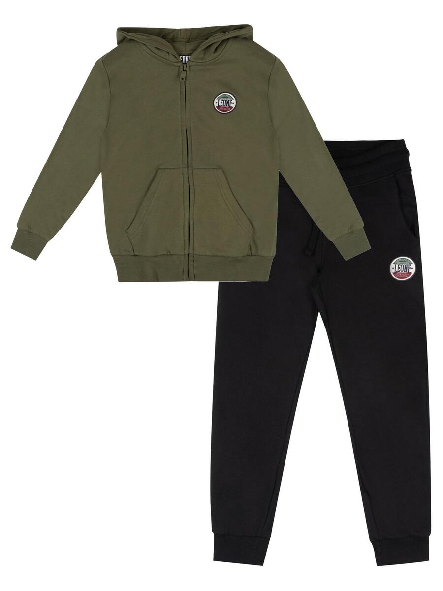 LEONE 1947 APPAREL Детский зимний спортивный костюм "Италия" с капюшоном и молнией
LEONE 1947 APPAREL Детский зимний спортивный костюм "Италия" с капюшоном и молнией