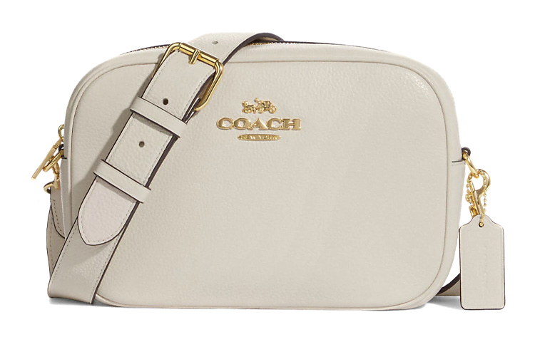 COACH Сумка через плечо из галечной кожи среднего размера женская белая
COACH Сумка через плечо из галечной кожи среднего размера женская белая