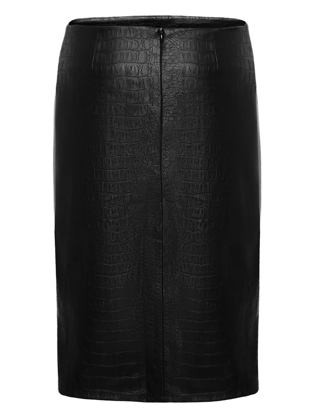 Юбка миди с тиснением под кожу крокодила Lika, черный
Юбка миди с тиснением под кожу крокодила Lika, черный