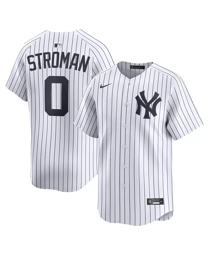 Мужская домашняя лимитированная джерси New York Yankees игрока Marcus Stroman белого цвета Nike
Мужская домашняя лимитированная джерси New York Yankees игрока Marcus Stroman белого цвета Nike