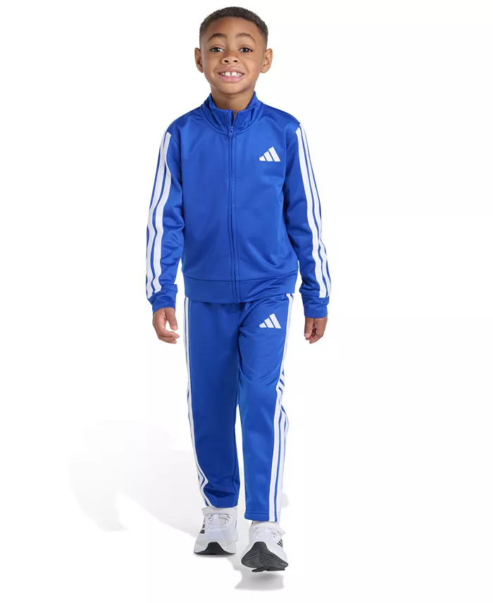 Детский комплект для мальчиков 2T-7: двубортная куртка с длинными рукавами и три полоски, плюс спортивные брюки Adidas, синий
Детский комплект для мальчиков 2T-7: двубортная куртка с длинными рукавами и три полоски, плюс спортивные брюки Adidas, синий