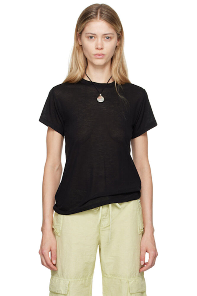 Черная футболка из бамбукового лиоцелла Baserange
Черная футболка из бамбукового лиоцелла Baserange