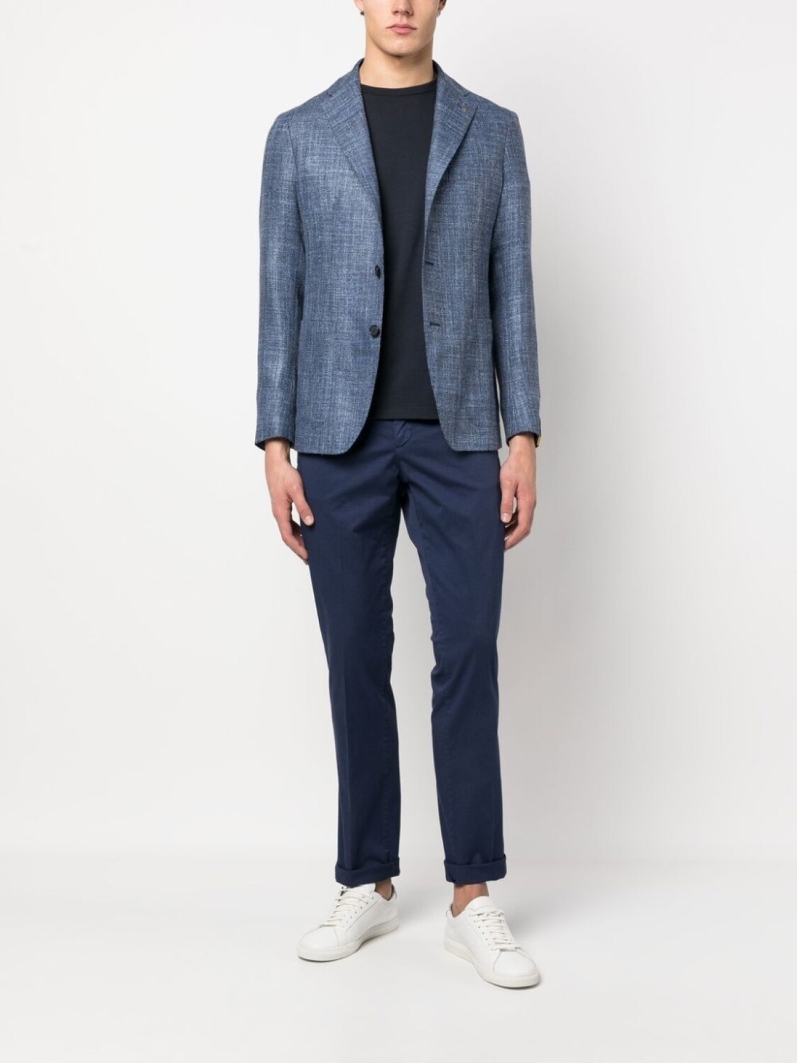 Tagliatore шерстяной однобортный пиджак, синий
Tagliatore шерстяной однобортный пиджак, синий