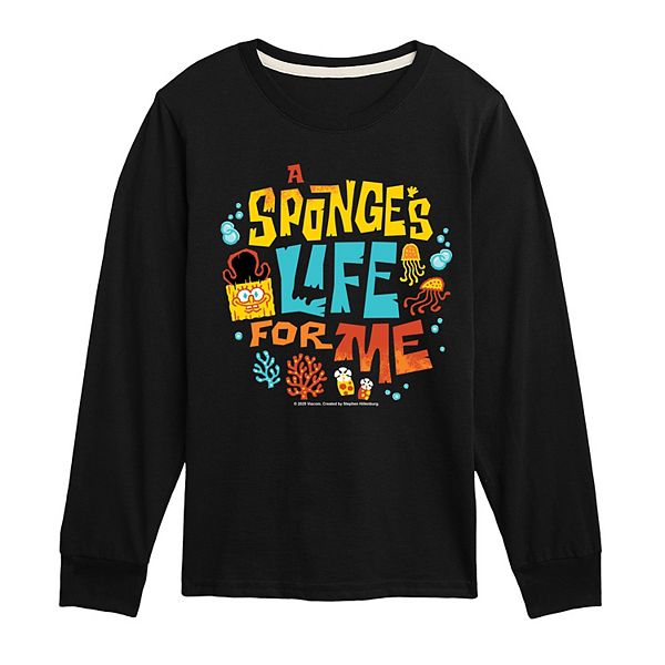 Футболка с длинным рукавом Sponge's Life for Me The Spongebob Movie: Search for Squarepants Nickelodeon, Black
Футболка с длинным рукавом Sponge's Life for Me The Spongebob Movie: Search for Squarepants Nickelodeon, Black