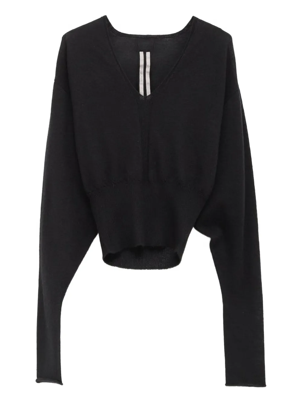 Свитер с V-образным вырезом Rick Owens, черный
Свитер с V-образным вырезом Rick Owens, черный