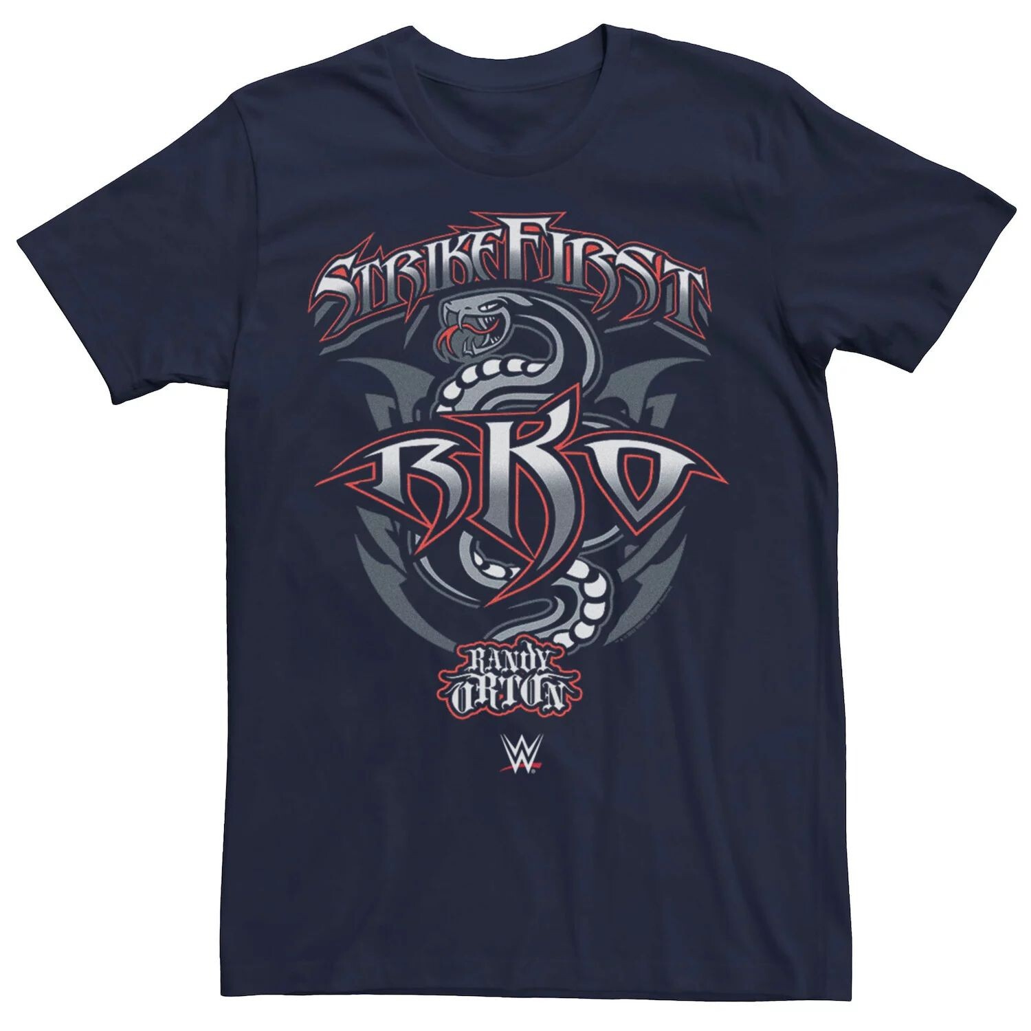 Мужская футболка WWE Strike First RKO Randy Orton со змеиным логотипом Licensed Character
Мужская футболка WWE Strike First RKO Randy Orton со змеиным логотипом Licensed Character