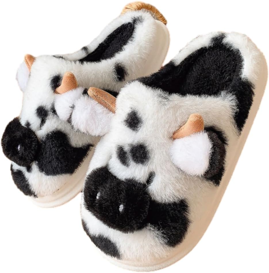 Тапочки Avilego Cozy Cow для женщин и мужчин, домашние и уличные, мягкие зимние пушистые тапочки, милые животные, плюшевые сандалии, черный
Тапочки Avilego Cozy Cow для женщин и мужчин, домашние и уличные, мягкие зимние пушистые тапочки, милые животные, плюшевые сандалии, черный