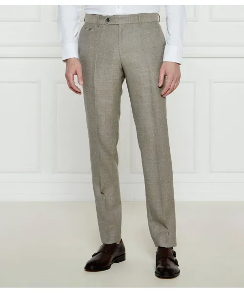 Шерстяные брюки c-genius-243 Slim fit Boss, бежевый 
Шерстяные брюки c-genius-243 Slim fit Boss, бежевый