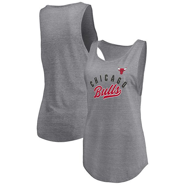Женский трикотажный топ с круглым вырезом Chicago Bulls Heathered Gray Fanatics
Женский трикотажный топ с круглым вырезом Chicago Bulls Heathered Gray Fanatics