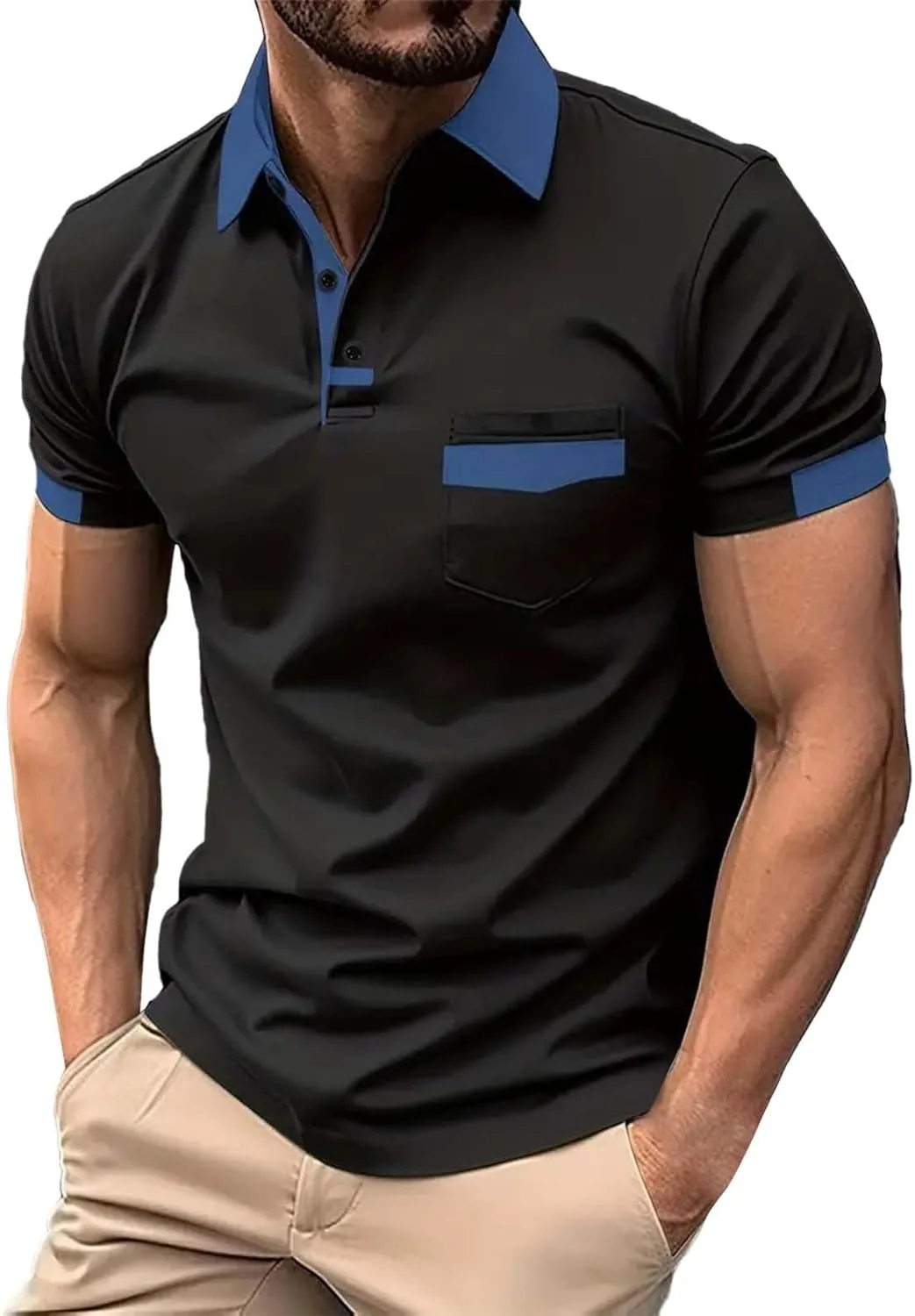 Мужская поло с цветными блоками — короткий рукав LCMTWX
Мужская поло с цветными блоками — короткий рукав LCMTWX