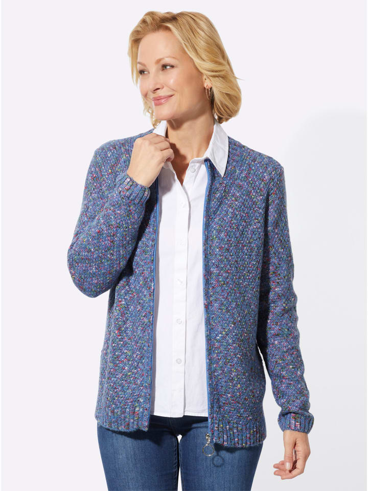 Кардиган средне-синего меланжевого цвета WITT WEIDEN
Кардиган средне-синего меланжевого цвета WITT WEIDEN