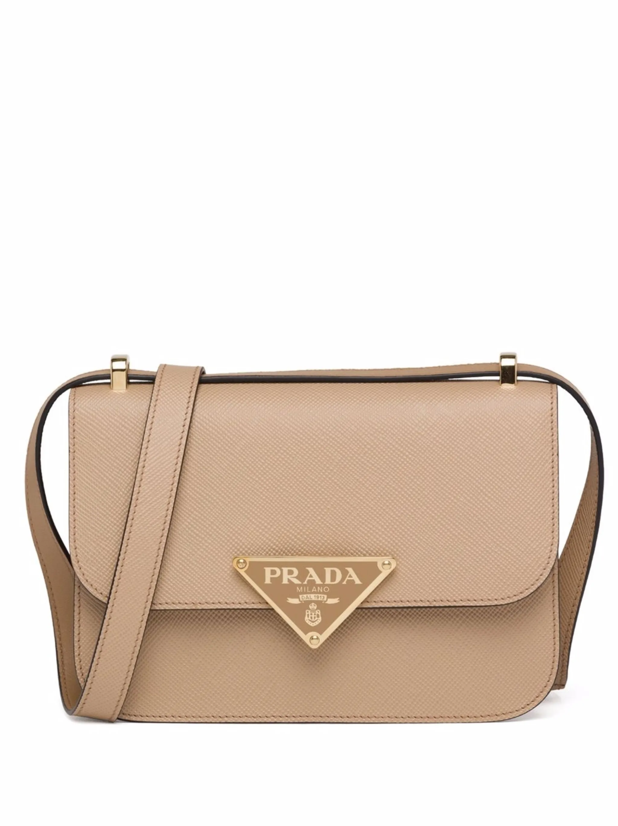 Сумка на плечо из сафьяновой кожи Prada, нейтральный
Сумка на плечо из сафьяновой кожи Prada, нейтральный
