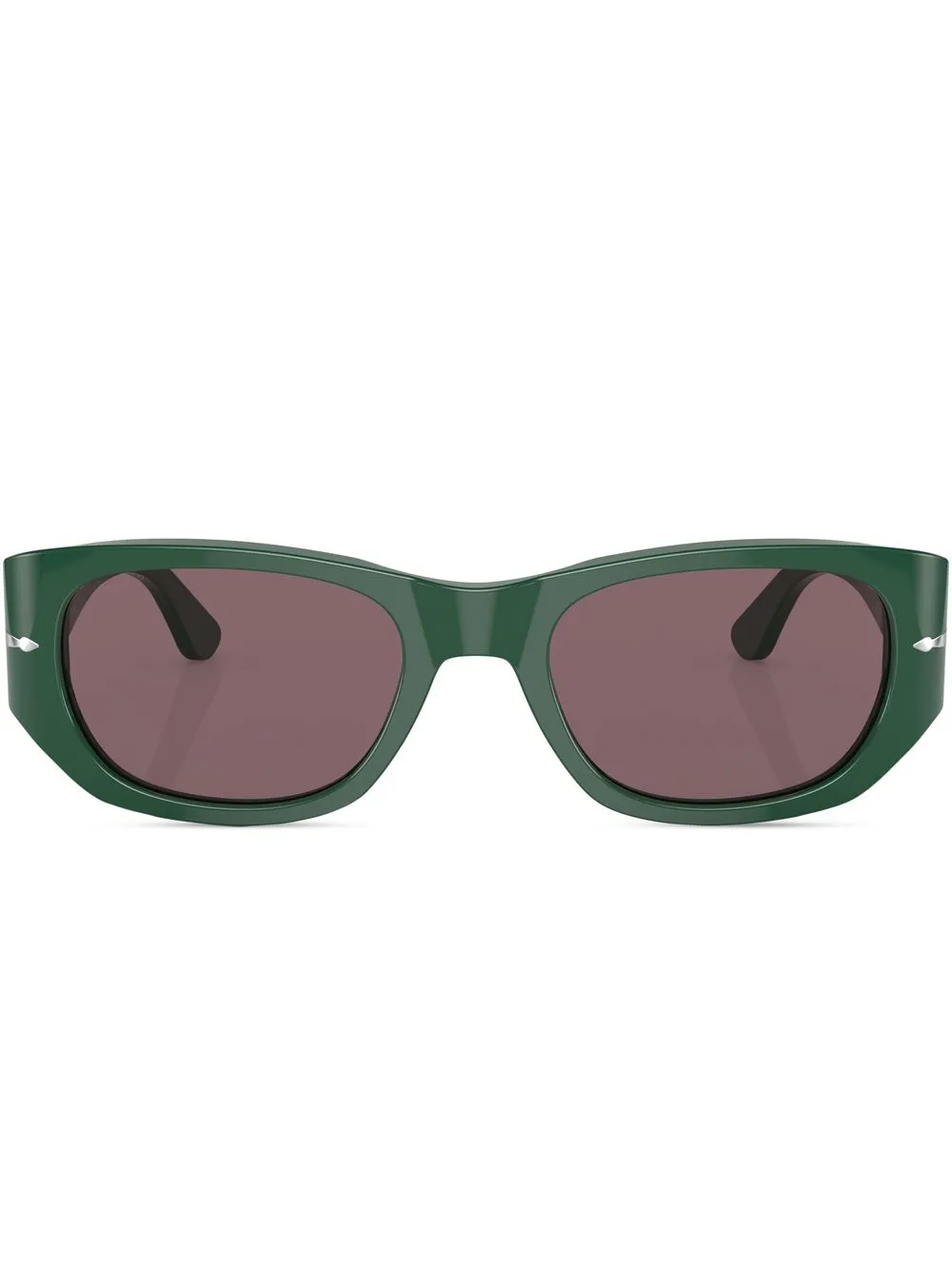 Солнцезащитные очки в прямоугольной оправе Persol, зеленый 
Солнцезащитные очки в прямоугольной оправе Persol, зеленый