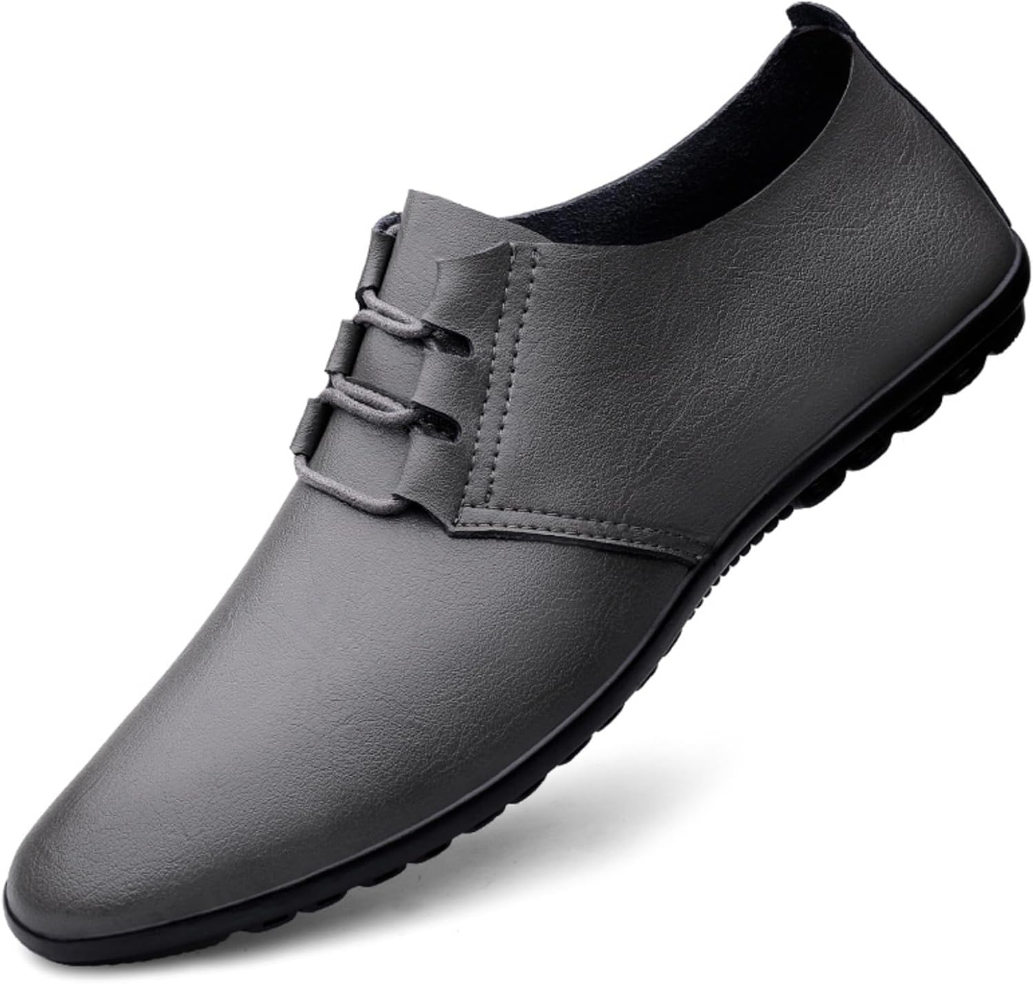 Мужские кожаные туфли с текстурированной кожей и аккуратной строчкой - противоскользящая подошва, удобная мягкая внутренняя часть для повседневного и формального использования Kelibasi, серый
Мужские кожаные туфли с текстурированной кожей и аккуратной строчкой - противоскользящая подошва, удобная мягкая внутренняя часть для повседневного и формального использования Kelibasi, серый