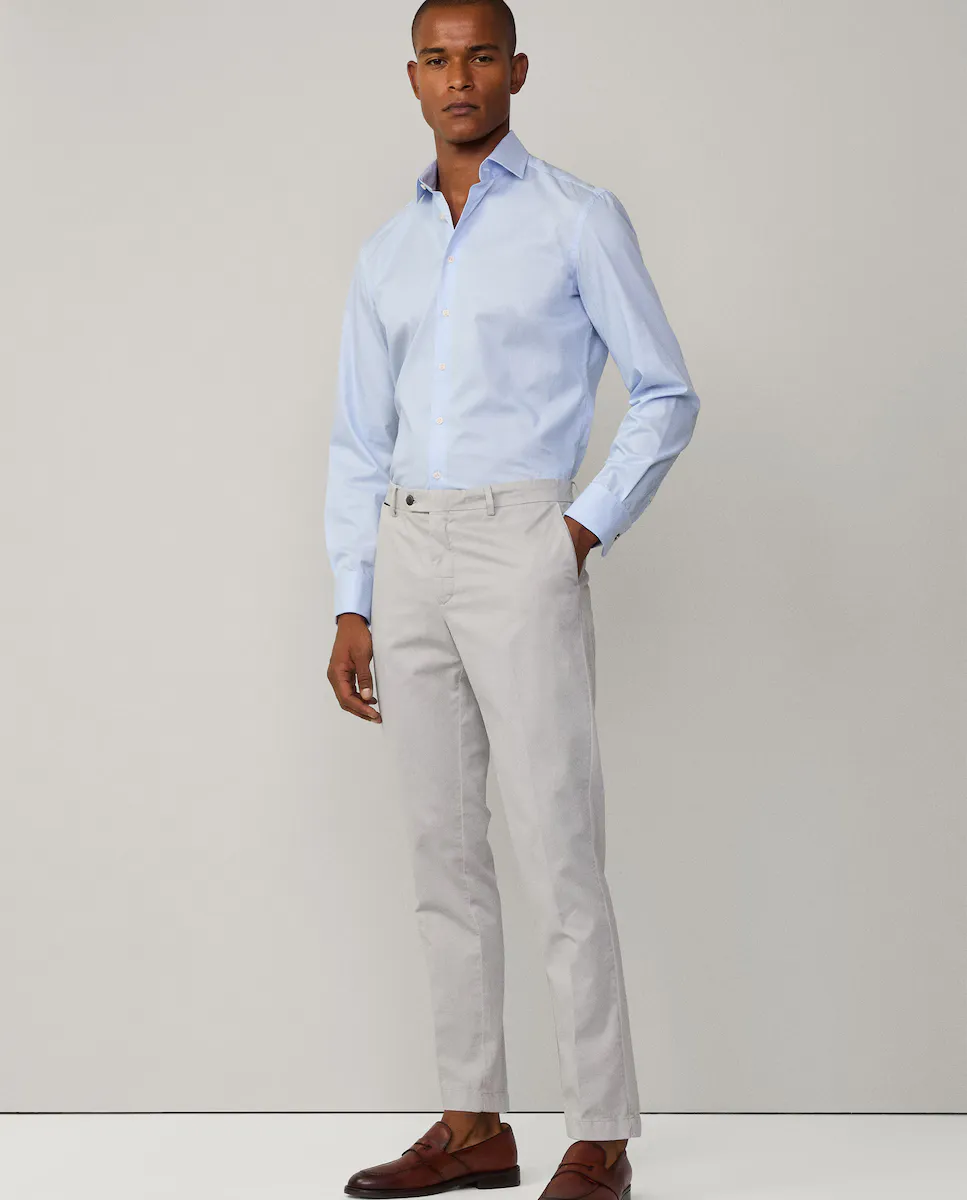 Мужские облегающие брюки-чинос из твила Hackett, серый
Мужские облегающие брюки-чинос из твила Hackett, серый