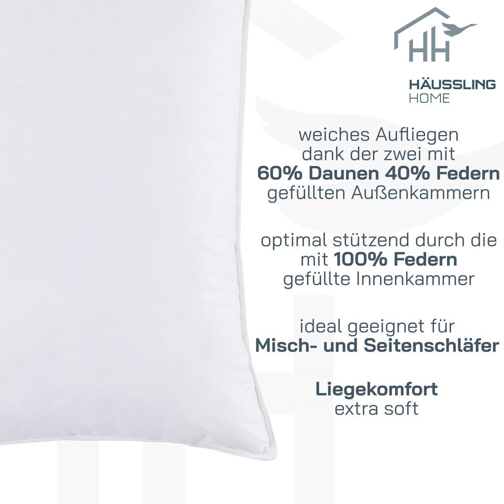 HÄUSSLING HOME 3-камерная подушка из пера и пуха, 80x80 см | Подушка, подушка, немецкий производитель, 60% пух, подходит и аллергикам, чехол 100% хлопок,
HÄUSSLING HOME 3-камерная подушка из пера и пуха, 80x80 см | Подушка, подушка, немецкий производитель, 60% пух, подходит и аллергикам, чехол 100% хлопок,