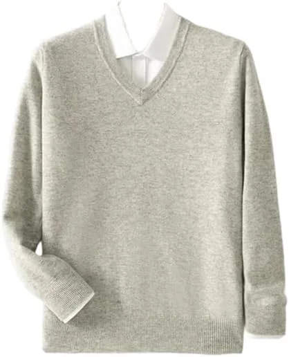 Мужской свитер из мериносовой шерсти, теплый вязаный пуловер с v-образным вырезом
Мужской свитер из мериносовой шерсти, теплый вязаный пуловер с v-образным вырезом