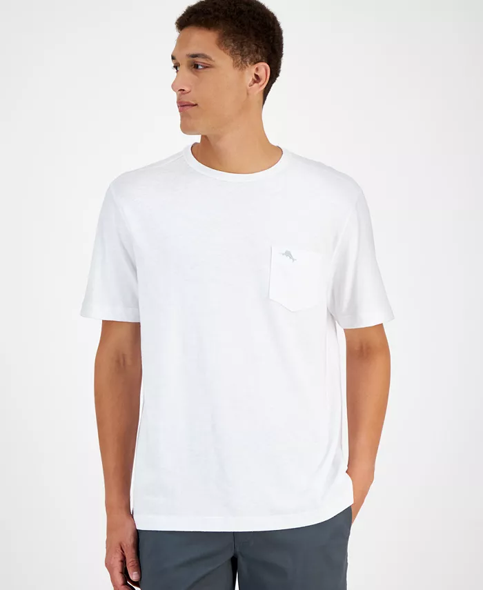 Мужская футболка с коротким рукавом, круглым вырезом и карманом Canal Tommy Bahama, белый
Мужская футболка с коротким рукавом, круглым вырезом и карманом Canal Tommy Bahama, белый