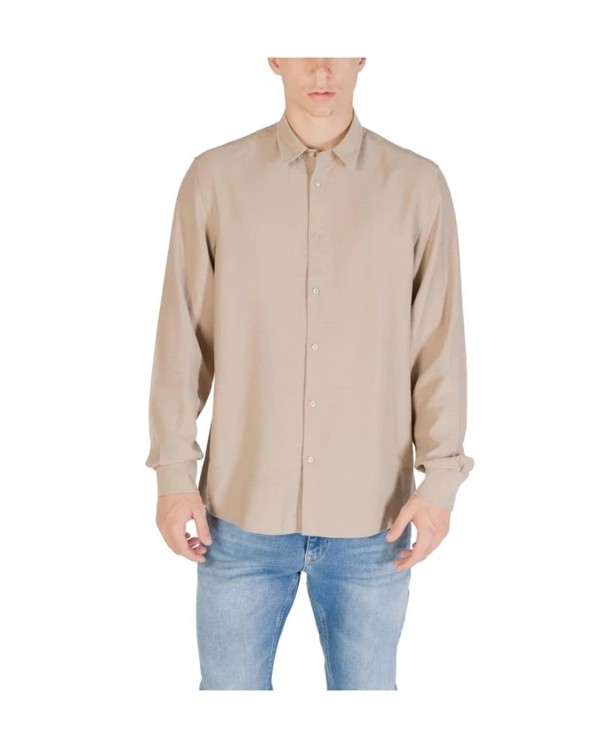 Бежевая вискозная рубашка с классическим воротником Antony Morato, бежевый
Бежевая вискозная рубашка с классическим воротником Antony Morato, бежевый