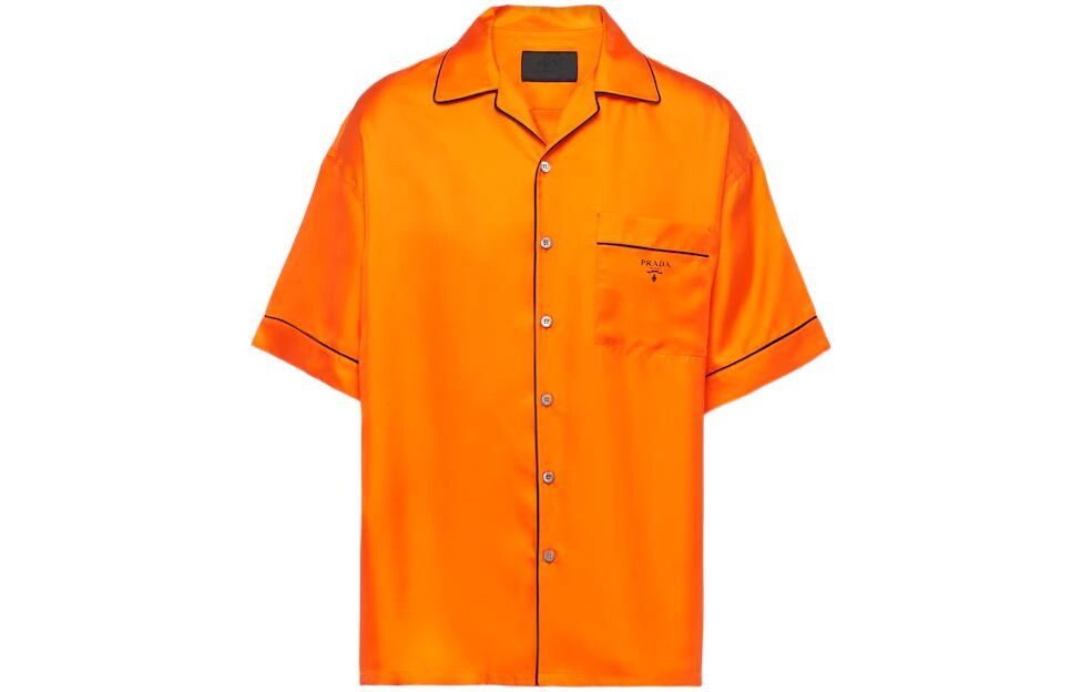 Рубашка мужская оранжевая Prada, оранжевый
Рубашка мужская оранжевая Prada, оранжевый