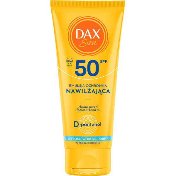 Увлажняющая защитная эмульсия с spf50, 100 мл Dax Sun 
Увлажняющая защитная эмульсия с spf50, 100 мл Dax Sun