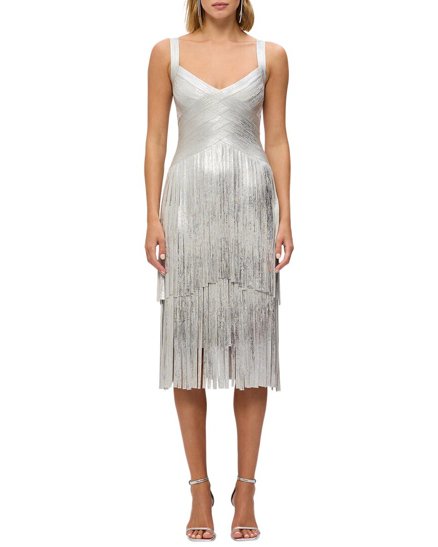 Hervé Léger Металлическое платье Mischa, серый
Hervé Léger Металлическое платье Mischa, серый