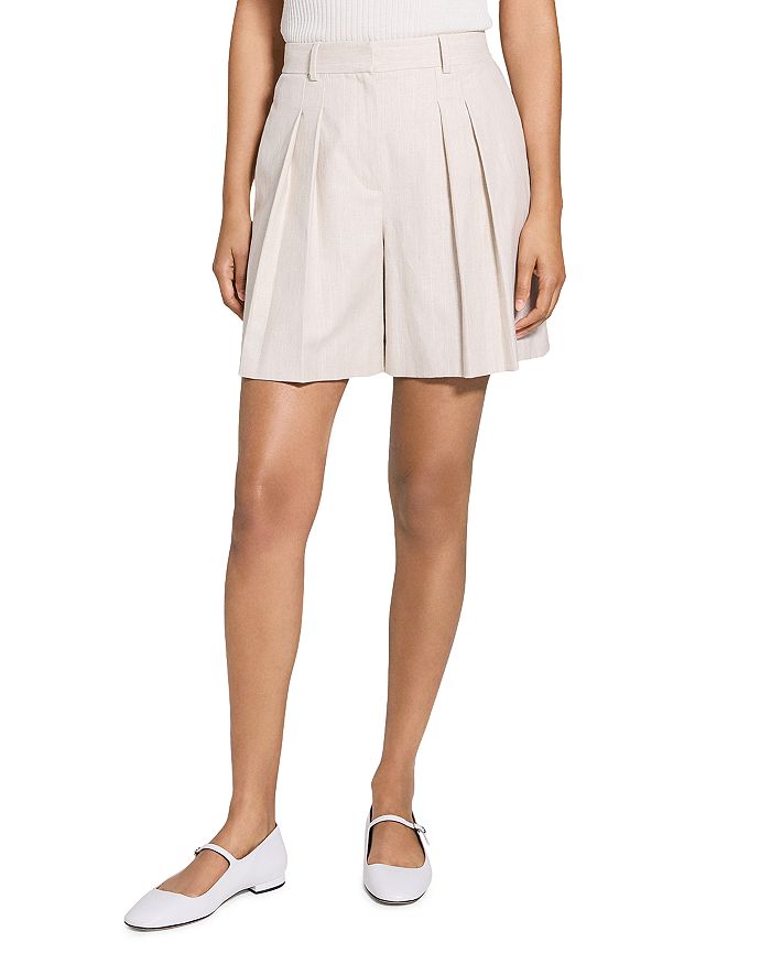 Складчатые шорты Theory, коричневый/бежевый
Складчатые шорты Theory, коричневый/бежевый