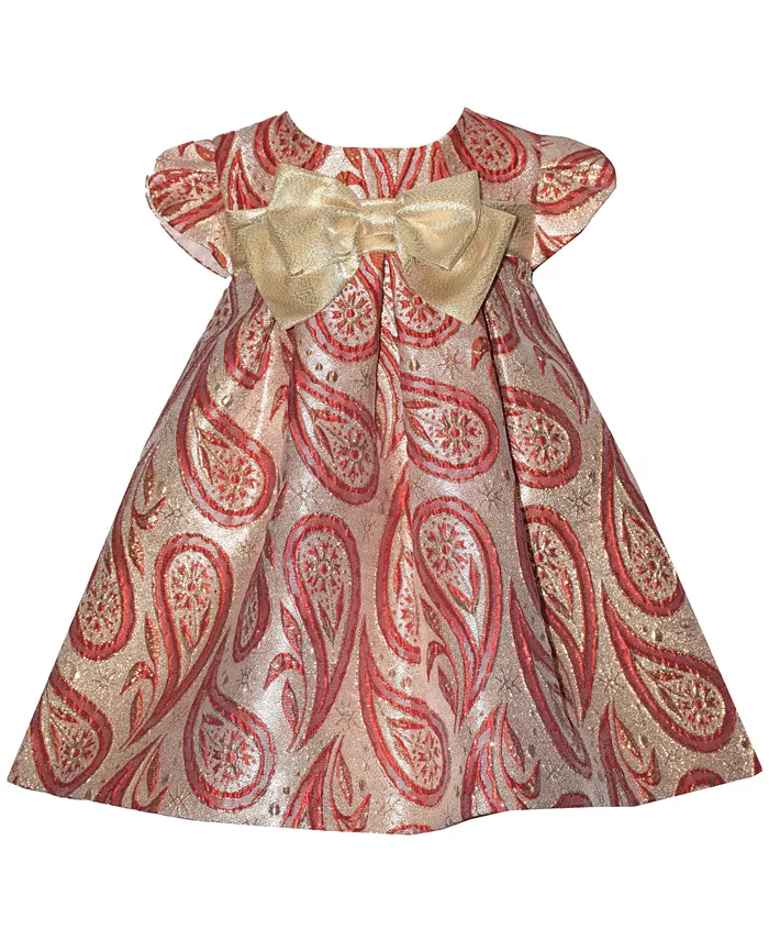 Детский комплект для девочек: платье с короткими рукавами и трусики для праздника Bonnie Baby, золото
Детский комплект для девочек: платье с короткими рукавами и трусики для праздника Bonnie Baby, золото