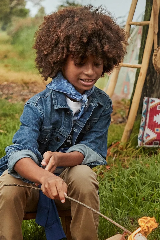 Детская джинсовая куртка Mayoral, синий 
Детская джинсовая куртка Mayoral, синий