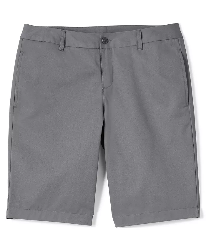 Женские шорты-чинос для школьной формы с гладкой передней частью Lands' End, серый
Женские шорты-чинос для школьной формы с гладкой передней частью Lands' End, серый