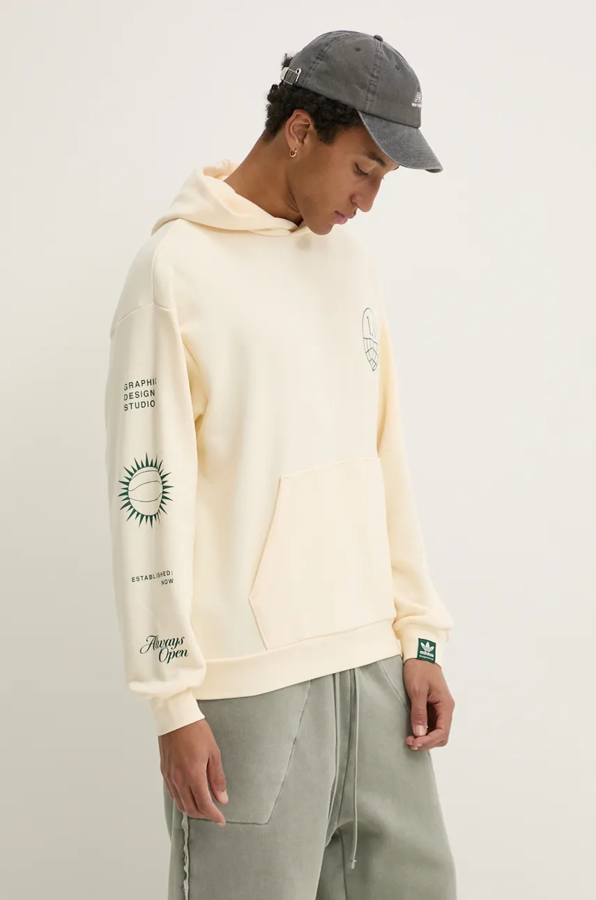 Хлопковая толстовка adidas Originals, бежевый
Хлопковая толстовка adidas Originals, бежевый