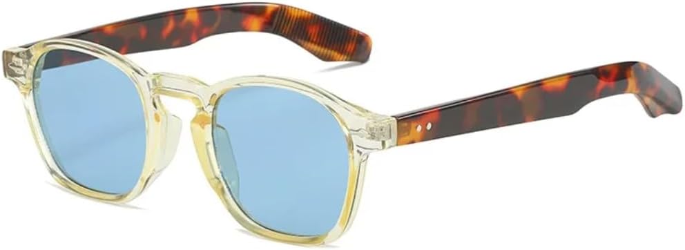 Солнцезащитные очки для мужчин и женщин - защита UV400 - маленькие круглые прозрачные линзы Ocean с заклепками для занятий спортом на открытом воздухе и вождения DSVIGF, Yellow Blue
Солнцезащитные очки для мужчин и женщин - защита UV400 - маленькие круглые прозрачные линзы Ocean с заклепками для занятий спортом на открытом воздухе и вождения DSVIGF, Yellow Blue