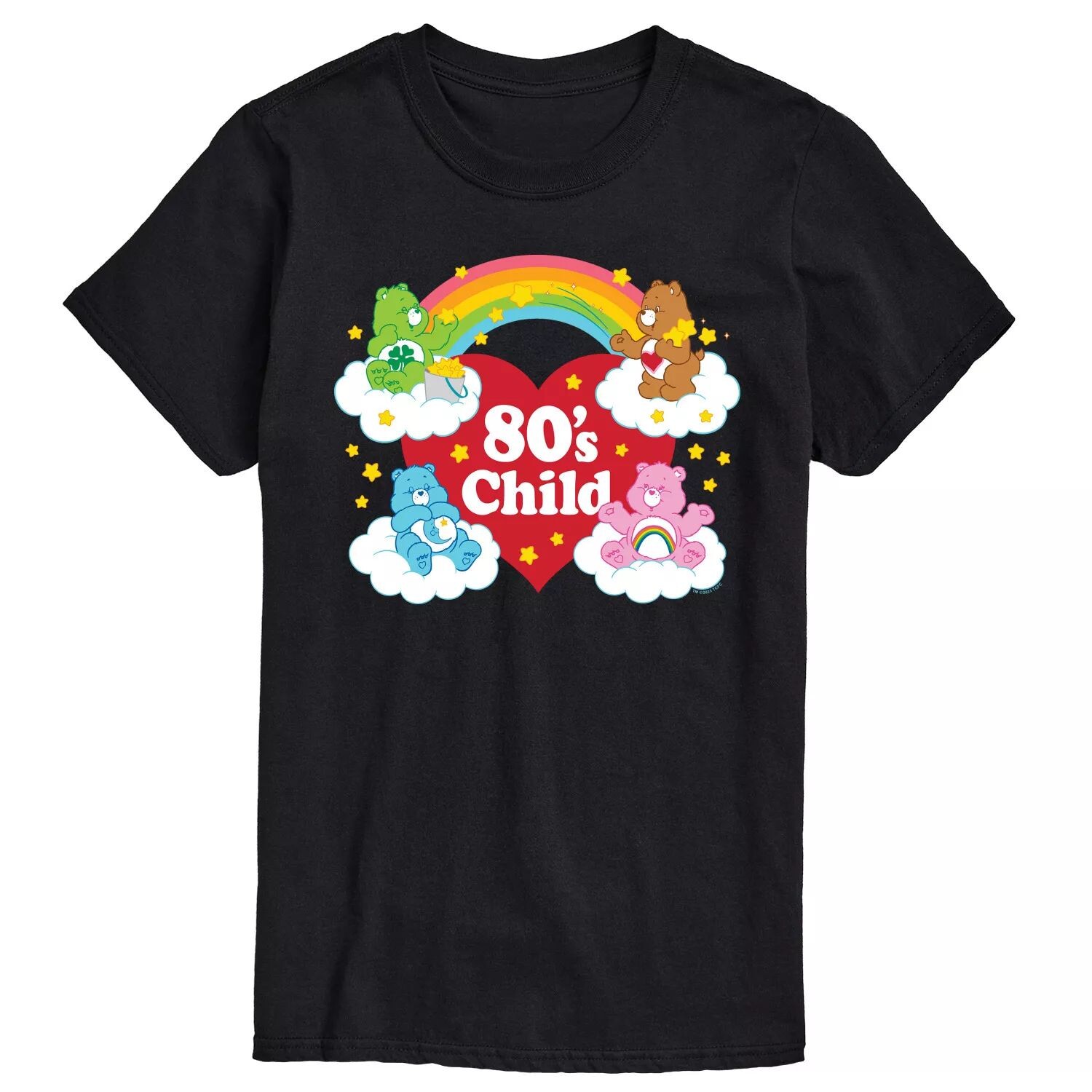Детская футболка с рисунком Big & Tall Care Bears в стиле 80-х годов Licensed Character, черный
Детская футболка с рисунком Big & Tall Care Bears в стиле 80-х годов Licensed Character, черный