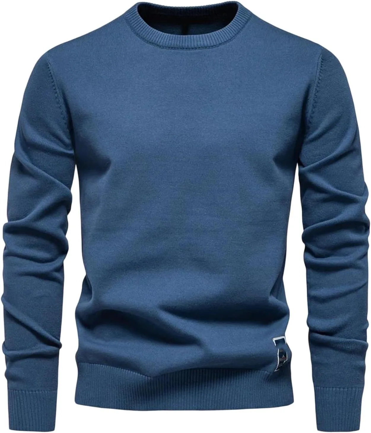 Мужской классический свитер из хлопка с круглым вырезом
Мужской классический свитер из хлопка с круглым вырезом